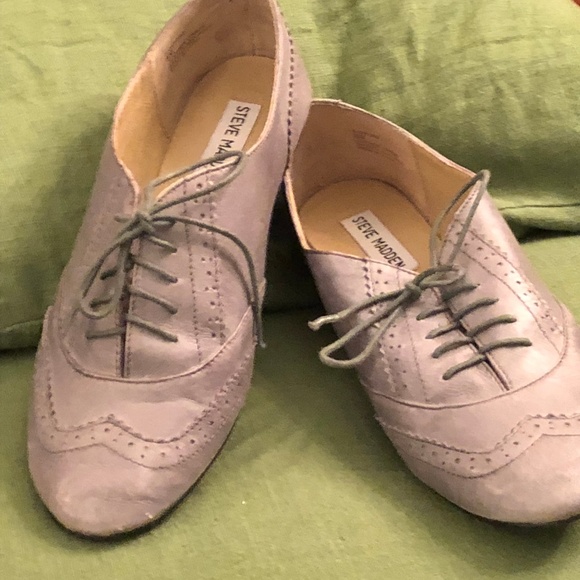 Steve Madden Gray Oxfords - Picture 1 of 3